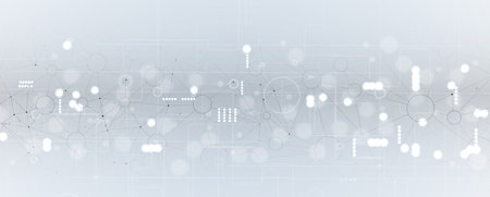 Technology abstract futuristic science background for internet business. Big data concept.