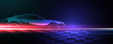 Racing speed background, vector illustration. Motion abstractのイラスト素材
