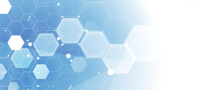 Technology abstract futuristic science background for internet business. Big data concept.のイラスト素材