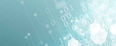 Technology abstract futuristic science background for internet business. Big data concept.