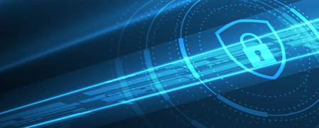 Science futuristic internet high computer technology business background Vector Artのイラスト素材