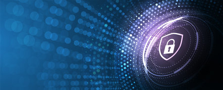 Cyber security and information or network protection. Future cyber technology web services for...