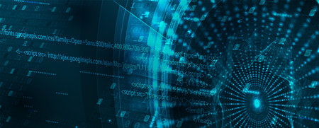 Cyber security and information or network protection. Future cyber technology web services for...