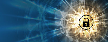 Cyber security and information or network protection. Future cyber technology web services for...