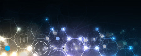 Cyber security and information or network protection. Future cyber technology web services for...