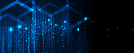 Technology abstract futuristic science background for internet business. Big data concept.のイラスト素材