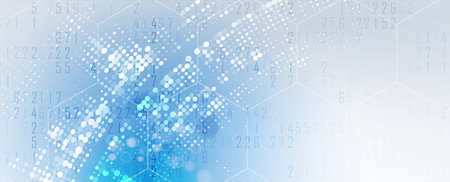Technology abstract futuristic science background for internet business. Big data concept.のイラスト素材
