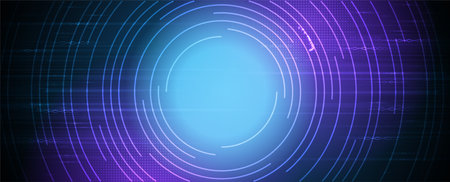 Technology innovation background, idea of global business solution. Vector art.のイラスト素材