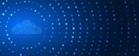 Harnessing the power of cloud technology for limitless possibilitiesのイラスト素材