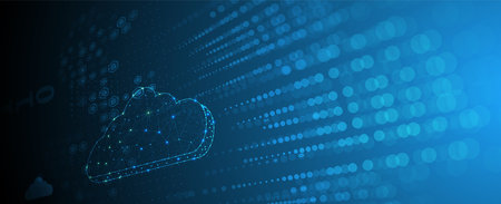 Data without borders: how cloud technology abstracts the complexities of storage and connectivity for limitless growthのイラスト素材