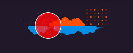 Cloud technology and the role of edge computing in enhancing performance, reducing latency, and improving data processing in real-time applications across industriesのイラスト素材