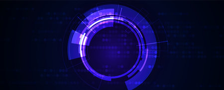 Technology abstract futuristic science background for internet business. Big data concept.のイラスト素材