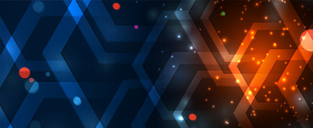 Abstract vector background. Futuristic technology style. Elegant background for business tech presentations.のイラスト素材