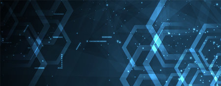 Abstract vector background. Futuristic technology style. Elegant background for business tech presentations.のイラスト素材