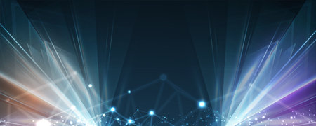 Technology abstract futuristic science background for internet business. Big data concept.のイラスト素材