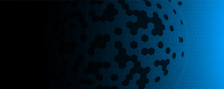 Geometric hexagon abstract background with simple polygonal elements. Medical, business, technology or science design.のイラスト素材