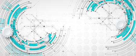 Abstract structure circuit computer technology business backgroundのイラスト素材