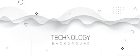 Technology abstract futuristic science background for internet business. Big data concept. Vector art.のイラスト素材