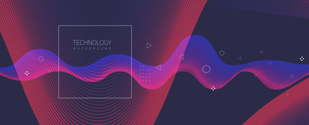 Technology abstract futuristic science background for internet business. Big data concept.のイラスト素材