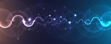 Science futuristic internet high computer technology business backgroundのイラスト素材