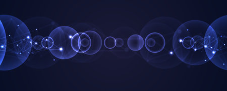 Science futuristic internet high computer technology business backgroundのイラスト素材