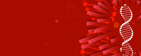 Abstract DNA technology. Science medical concept. Futuristic background.  Wireframe molecules structureのイラスト素材