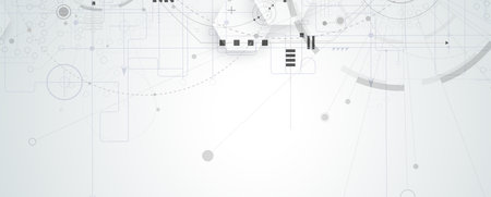 The abstract earth technology background for science and business presentation. Vector Art.のイラスト素材