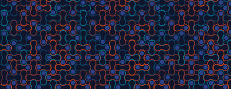 Metaballs shapes abstract  geometric background. Vector art.