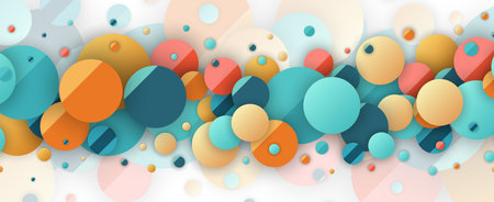 Metaballs shapes abstract  geometric background. Vector art.のイラスト素材