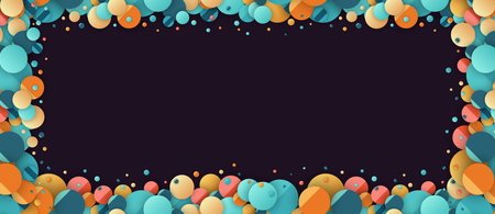 Metaballs shapes abstract  geometric background. Vector art.のイラスト素材