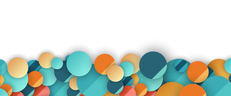 Metaballs shapes abstract  geometric background. Vector art.のイラスト素材