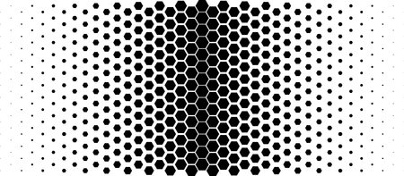 Geometric hexagon abstract background with simple polygonal elements. Medical, business, technology or science design.のイラスト素材