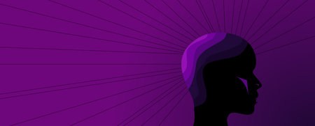 Abstract Artificial intelligence. Cloud computing. Machine learning. Technology web background. Virtual concept futuristic backgroundのイラスト素材