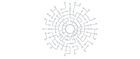 Futuristic high technology abstract circuit board backgroundのイラスト素材