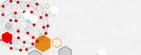 Futuristic high technology abstract circuit board backgroundのイラスト素材