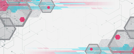 Futuristic high technology abstract circuit board backgroundのイラスト素材