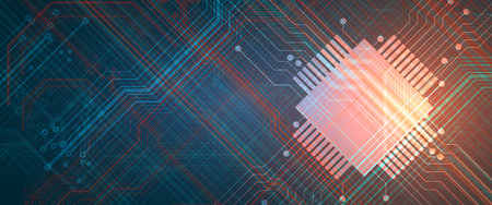 Futuristic high technology abstract circuit board background
