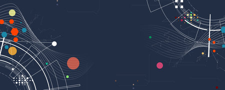 Futuristic high technology abstract circuit board backgroundのイラスト素材