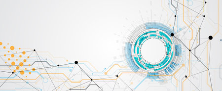 Abstract artificial intelligence concept, technology and science backgroundのイラスト素材