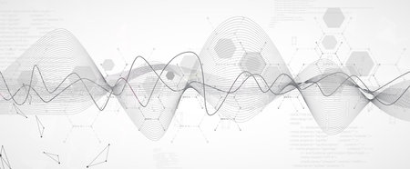 Modern dna design, neural pathways, molecular strands