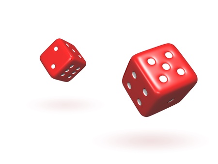 Bouncing Diceの写真素材