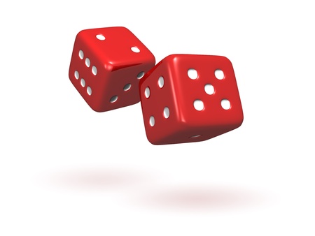 Rolling Diceの写真素材