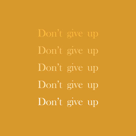 Abstract calligraphic pattern. Typography pattern. Seamless pattern with words don't give up. Template for card, poster, banner, label, print for t-shirt.のイラスト素材