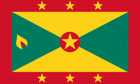 National flag of Grenada. Background  with flag of Grenada.の写真素材