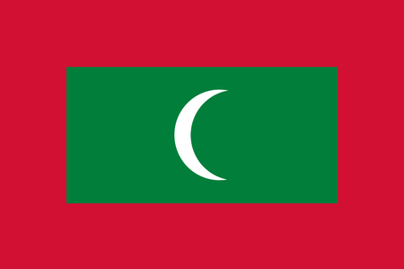 National flag of Maldives. Background  with flag of Maldives.の写真素材