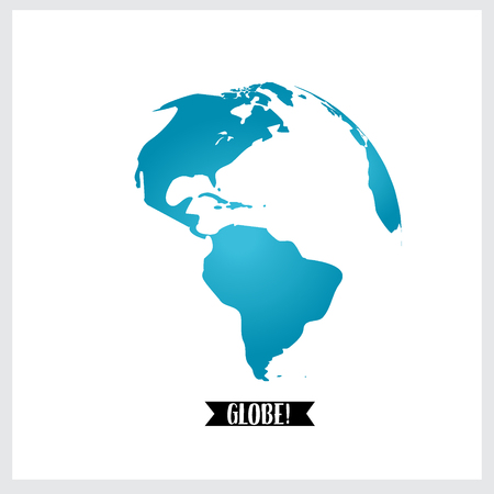 World globe, illustration.のイラスト素材