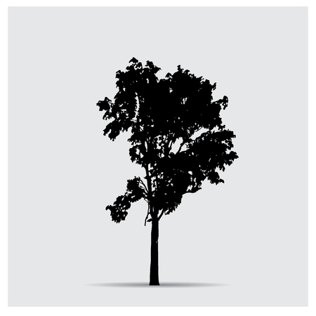 tree silhouettesのイラスト素材