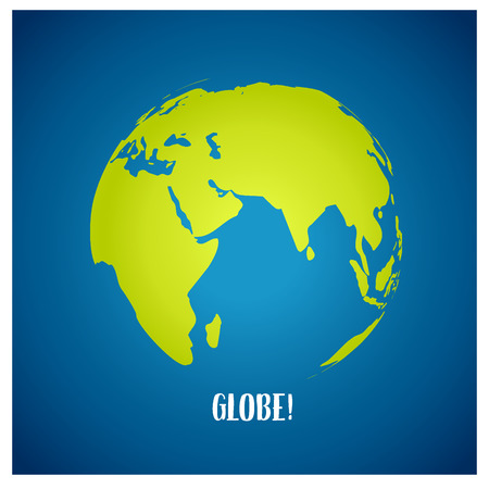 World globe, illustration.のイラスト素材
