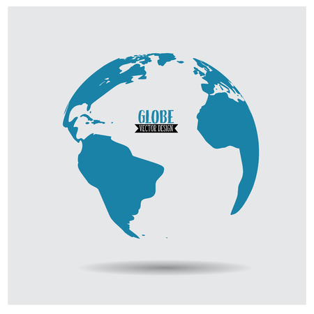World globe, illustration.のイラスト素材