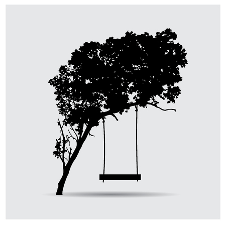 tree silhouettesのイラスト素材